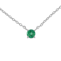 Collier en argent et Emeraude de Colombie