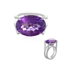 Bague en argent et Améthyste de Sibérie
