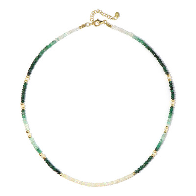 Collier en argent et Emeraude du Brésil