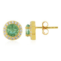 Boucles d'oreilles en argent et Fluorite d'Esperanza