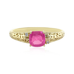 Bague en or et Saphir rose de Madagascar (Ornaments by de Melo)