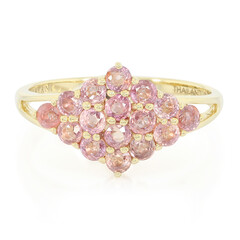 Bague en or et Saphir Padparadscha non chauffé (AMAYANI)