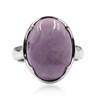 Bague en argent et Fluorite opalisée