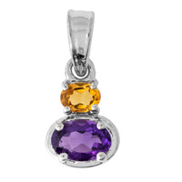 Pendentif en argent et Améthyste