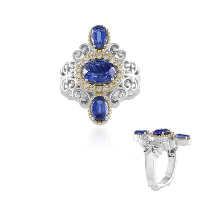 Bague en argent et Kyanite du Népal (Dallas Prince Designs)