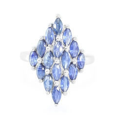 Bague en argent et Saphir du Laos