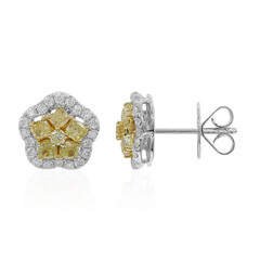 Boucles d'oreilles en or et Diamant SI2 jaune (CIRARI)