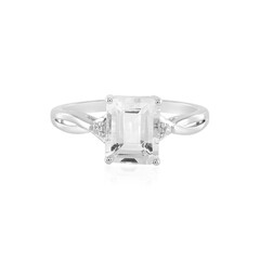 Bague en argent et Quartz blanc