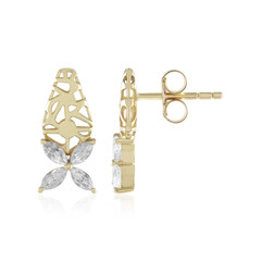 Boucles d'oreilles en or et Zircon (Ornaments by de Melo)