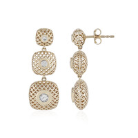Boucles d'oreilles en or et Zircon (Ornaments by de Melo)