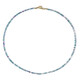 Collier en argent et Fluorite bleue