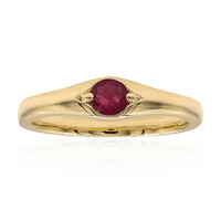 Bague en or et Béryl rouge