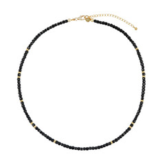 Collier en argent et Tourmaline noire
