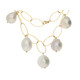 Collier et Perle blanche de culture d'eau douce