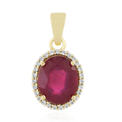 Pendentif en argent et Rubis de Madagascar