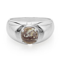 Bague pour homme en argent et Jaspe dendritique de Sonora