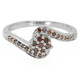 Bague en argent et Diamant fantaisie