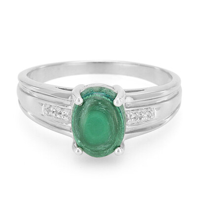 Bague en argent et Malachite