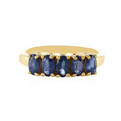 Bague en argent et Saphir bleu