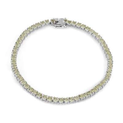 Bracelet en argent et Quartz citron