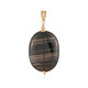 Pendentif en argent et Obsidienne lamelle