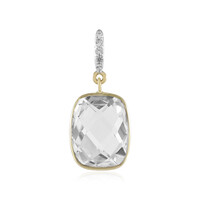 Pendentif en or et Topaze blanche