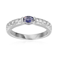 Bague en argent et Iolite