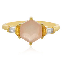 Bague en argent et Quartz rose