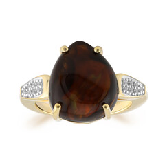 Bague en or et Agate de Feu