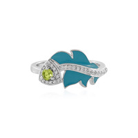 Bague en argent et Péridot