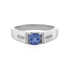 Bague en argent et Tanzanite non chauffée