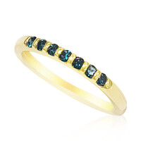 Bague en or et Diamant SI2 bleu