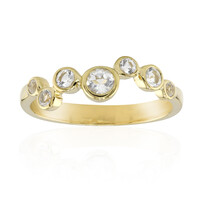 Bague en argent et Topaze blanche