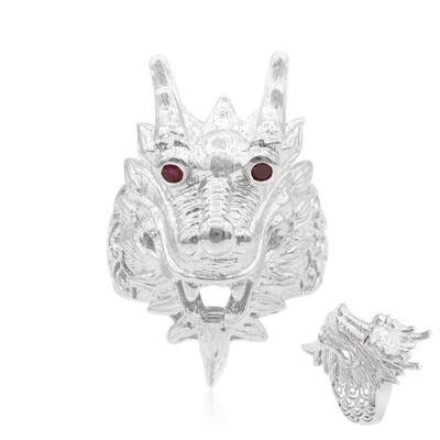 Bague en argent et Rubis