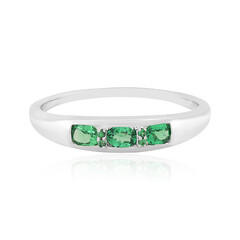 Bague en argent et Grenat Tsavorite