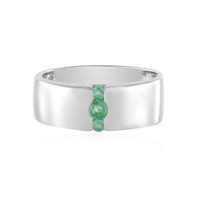 Bague en argent et Emeraude de Russie (de Melo)
