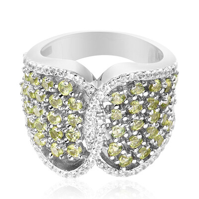 Bague en argent et Péridot
