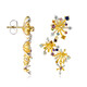 Boucles d'oreilles en argent et Saphir bleu (Gems en Vogue)
