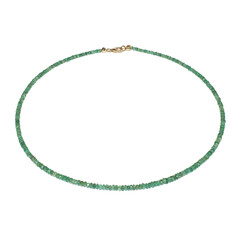 Collier en or et Emeraude de Zambie