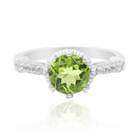 Bague en argent et Péridot