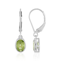 Boucles d'oreilles en argent et Péridot