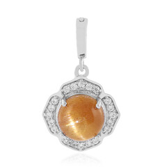 Pendentif en argent et Pierre du Soleil œil-de-chat