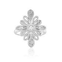 Bague en argent et Saphir blanc