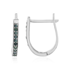 Boucles d'oreilles en argent et Saphir du Montana