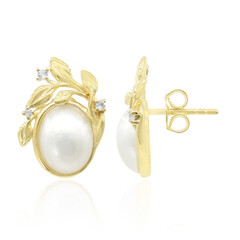 Boucles d'oreilles en argent et Perle de Mabé