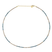 Collier en argent et Diamant bleu