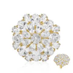 Bague en argent et Topaze blanche
