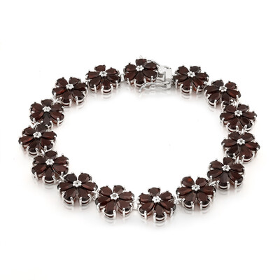 Bracelet en argent et Grenat