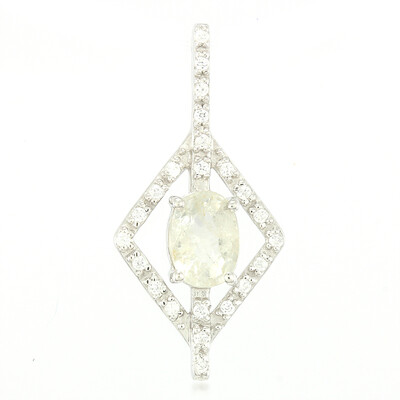 Pendentif en argent et Tourmaline cuprifère