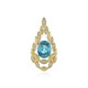 Pendentif en or et Zircon de Ratanakiri (de Melo)